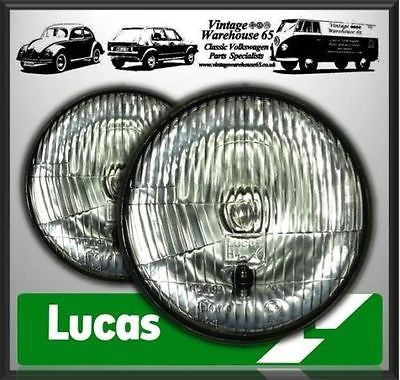 Triumph TR Series 7" Sealed Beam Halogen Conversion Headlights LHD European