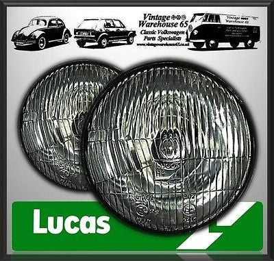 Volvo Amazon GT Genuine Lucas 7" Sealed Beam Halogen Conversion Headlights
