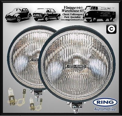 Ford Fiesta Mk2 Classic Rally Style 6" Halogen Driving Lamps Spot Lights Pair