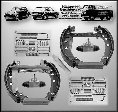 Volkswagen Jetta Mk2 Febi Germany 31mm Rear Brake Shoes & Wheel Cylinder Kit