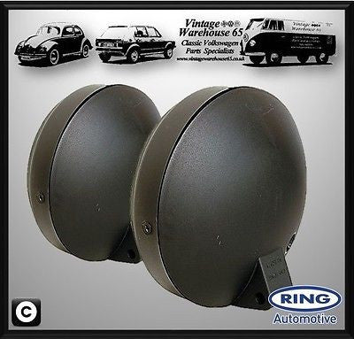 Ford Fiesta Mk2 Classic Rally Style 6" Halogen Driving Lamps Spot Lights Pair