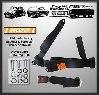 Volkswagen Transporter T5 Van Caravelle Rear Static Seatbelt Kit 200