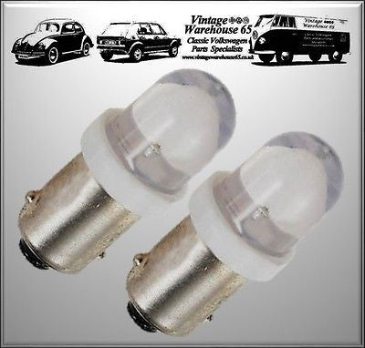 Vintage Warehouse 65 Vw Audi Classic BA9 233 Bright White LED Bulb Upgrade