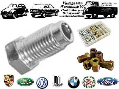 Classic Mini Austin Cooper Clubman 3/8" UNF Male Brake Pipe Connectors x 6