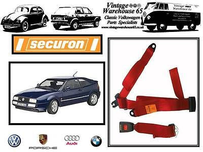 Volkswagen Corrado 1.8 2.0 16v G60 Coupe Red Rear Satic 3 Point Seatbelt 200