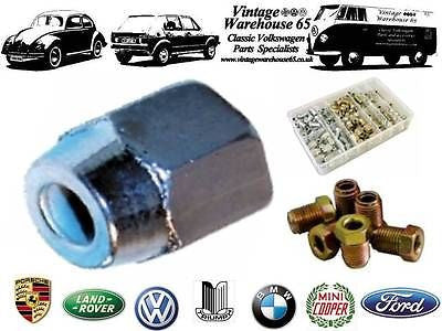 Classic Mini Austin Cooper Clubman 3/8" UNF Female Brake Pipe Connectors x 6