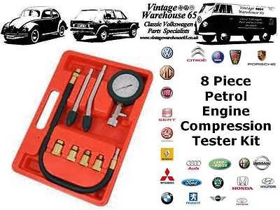 Audi A2 A3 A4 A6 A8 Quattro 8 Piece Petrol Engine Compression Tester Kit