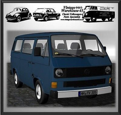 Volkswagen Transporter T3 T25 Full Set Front & Rear Red Automatic Seat Belt Kit