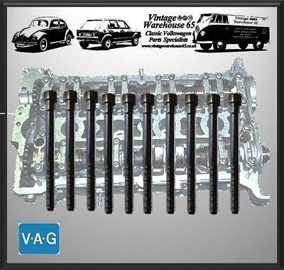 Audi A3 A4 1.8 20v Turbo 10pc Original Quality German Cylinder Head Bolt Set