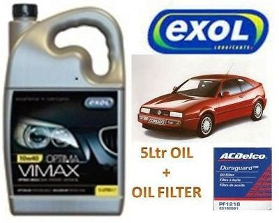 Vw Corrado 16v 10/40 Semi-Synthetic Engine Oil + Filter