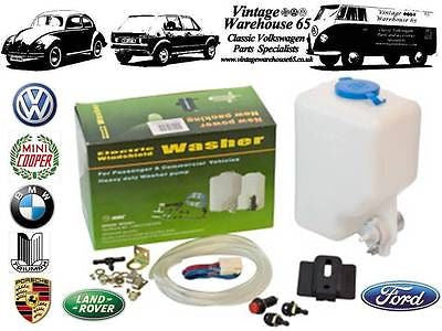 Classic Austin Mini,Cooper,Moke,Clubmann Universal 12v Washer Bottle Kit