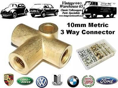 Vw Polo Corrado Scirocco Jetta Lupo Passat 10mm 3 Way Brake Pipe Connector