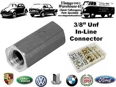 Classic Mini Austin Cooper Clubman 3/8" UNF Female Inline Brake Pipe Connector
