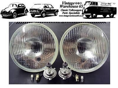 Classic Car 7" Sealed Beam Halogen Conversion Headlight Kit With Bulbs #2