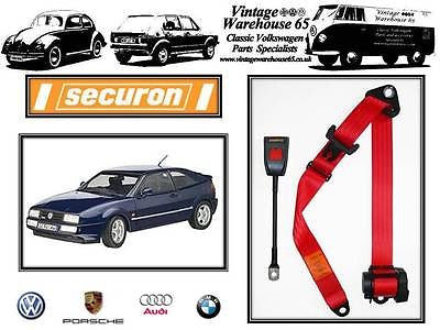 Volkswagen Corrado 1.8 2.0 16v G60 Red Front 3 Point Automatic Seatbelt 30R