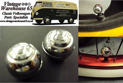 Old School Bmx 1980's Style Chrome 8 Ball Valve Caps