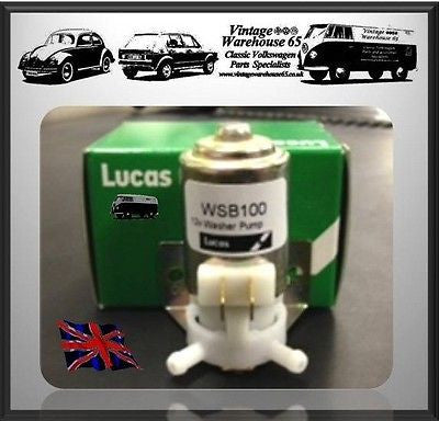 Audi 80 90 100 Quattro A3 A4 Lucas Universal 12v Washer Pump
