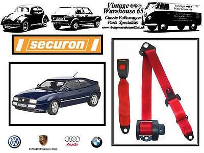 Volkswagen Corrado 1.8 2.0 16v G60 Coupe Red Rear 3 Point Automatic Seatbelt 264