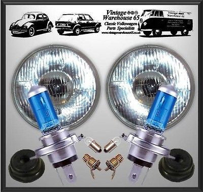 Wills Jeep 5 & 3/4" Xenon Halogen Upgrade Domed Halogen Conversion Headlights