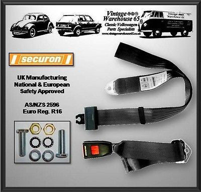 Wolseley Six Classic 2 Point Adjustable Centre Middle Seat Lap Belt Kit