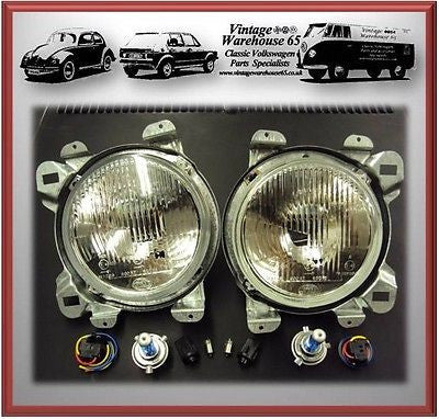 Volkswagen Transporter T3 Camper Xenon 50% Headlight Upgrade Kit Genuine Hella