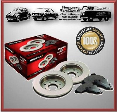Volkswagen Golf Mk2 GTi 1.8 8v 239mm Mintex Vented Brake Disc's & Brake Pads
