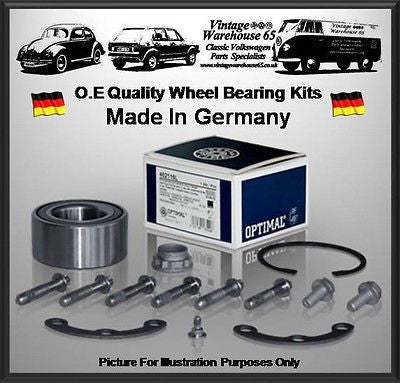 Volkswagen Audi Rear Wheel Bearing Kit x 2 Optimal Germany 2 Kits For 2 Wheels