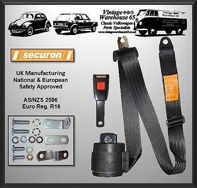 Triumph Gt6 Mk1 Mk2 Sports Front Automatic 3 Point Seat Belt Kit