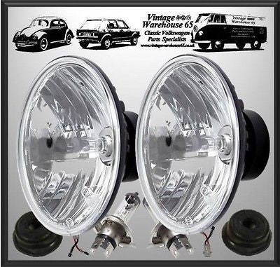 Corvette Stingray Crystal Wipac 7" Sealed Beam Halogen Conversion Headlight Kit