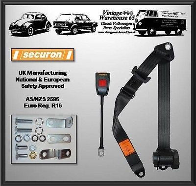 Citroen Dyane Saloon 1969>82 Front 3 Point Automatic Seatbelt Kit