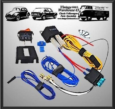 Vw Camper T1 T2 T3 T4 T5 Spot Light Fog Light Wiring Kit With Relay
