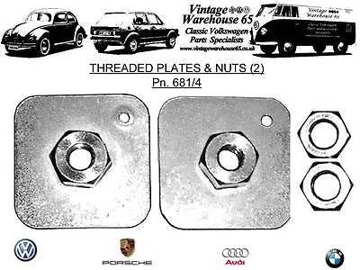 Volkswagen Vintage Classic Universal Fitting Car Seat Belt Mounting Plates #